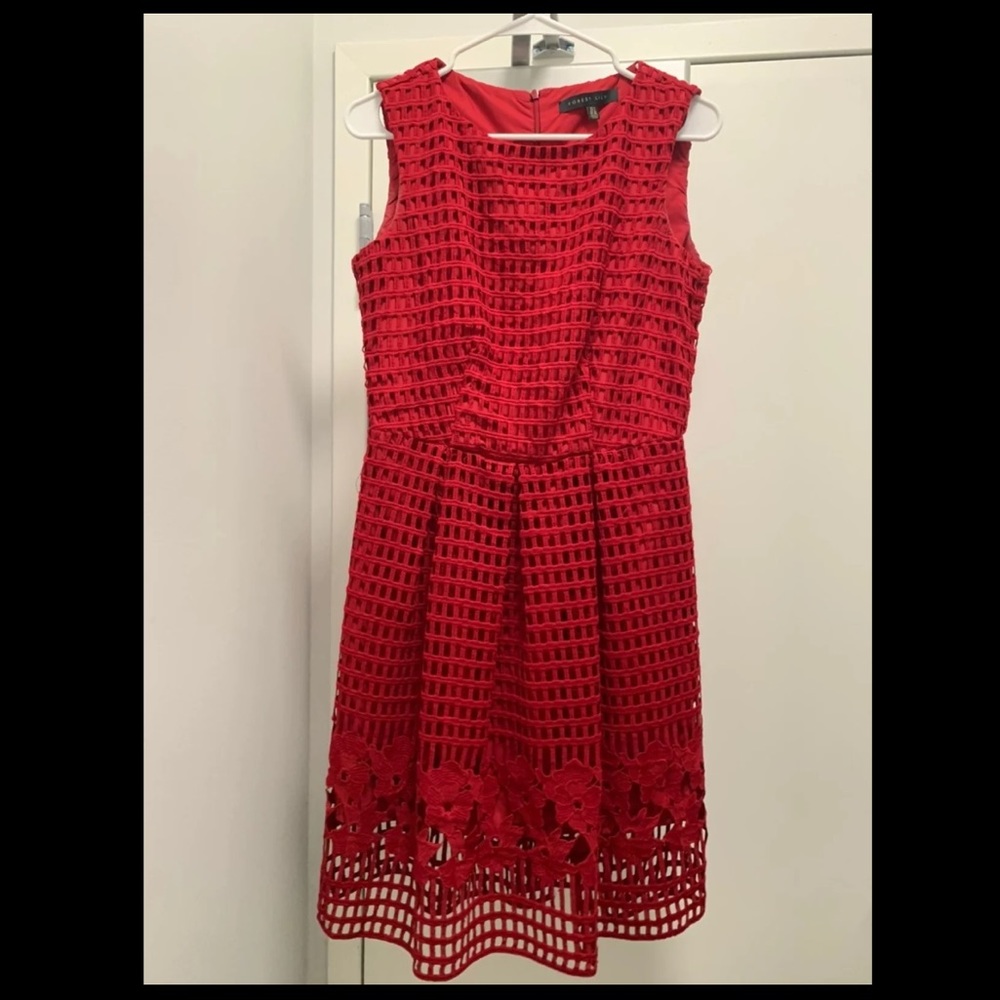 Forest Lily Red Lace Dress Size 6